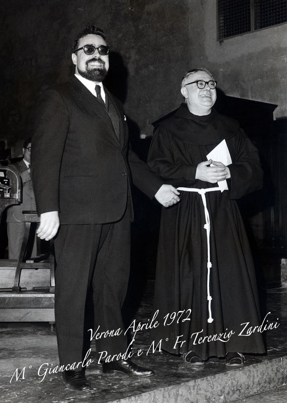 fr. Terenzio Zardini e il Maestro Giancarlo Parodi